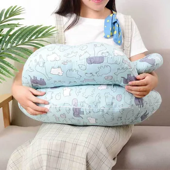 

Cotton Baby Nursing Pillow Maternity Baby Breastfeeding Pillows Infant Cuddle U-Shaped Newborn Feeding Waist Cushion