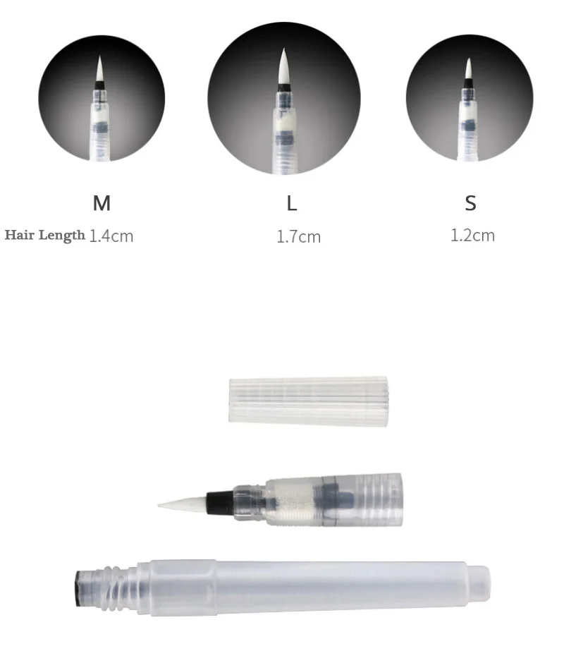 3 шт./лот мягкая вода Цвет Краски набор кистей и ручек Детский рисунок ручки для каллиграфии Краски ing кисть Акварельная ручка товары для