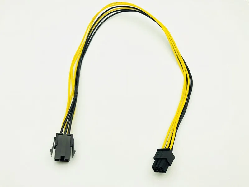50cm PCI-E PCIE PCI-Express 6P Male to 6Pin Male Graphics Video Card DIY Power Cable BTC Extended Miner Mining Wire 18AWG Cables