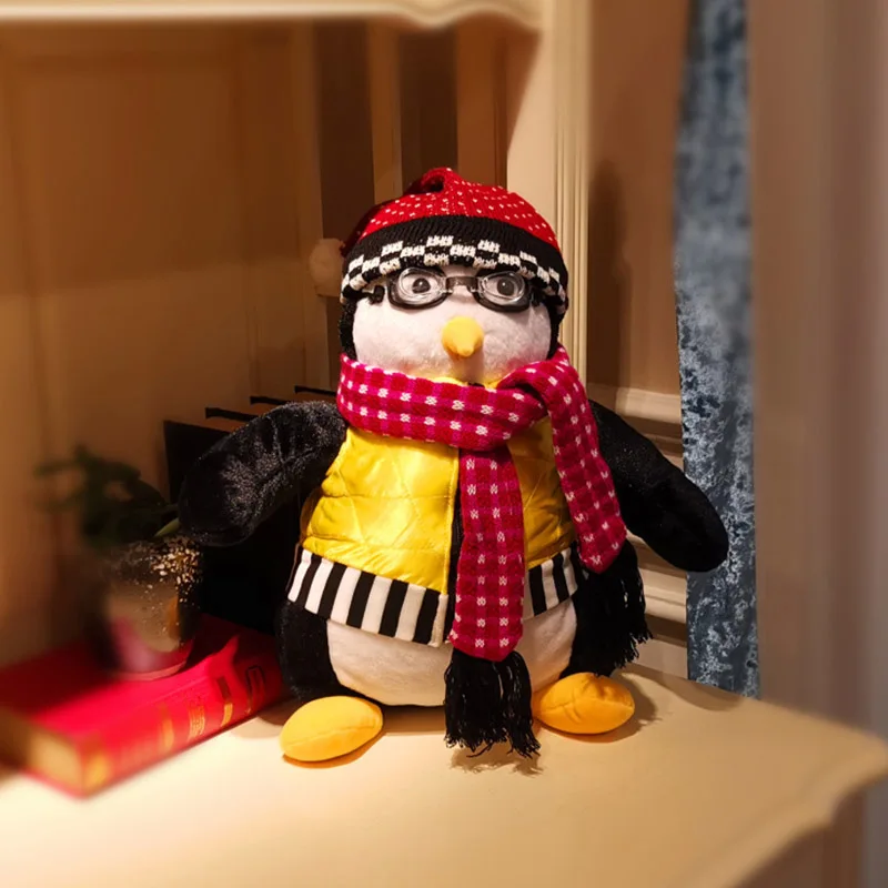45 см Hugsy Friends Пингвин окружающая игрушка Haji Penguin PP хлопковые плюшевые игрушки