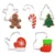 5Pcs/set Christmas Cookie Cutter Gingerbread Xmas Tree Mold Christmas Cake Decoration Tool Navidad Gift DIY Baking Biscuit Mould 8