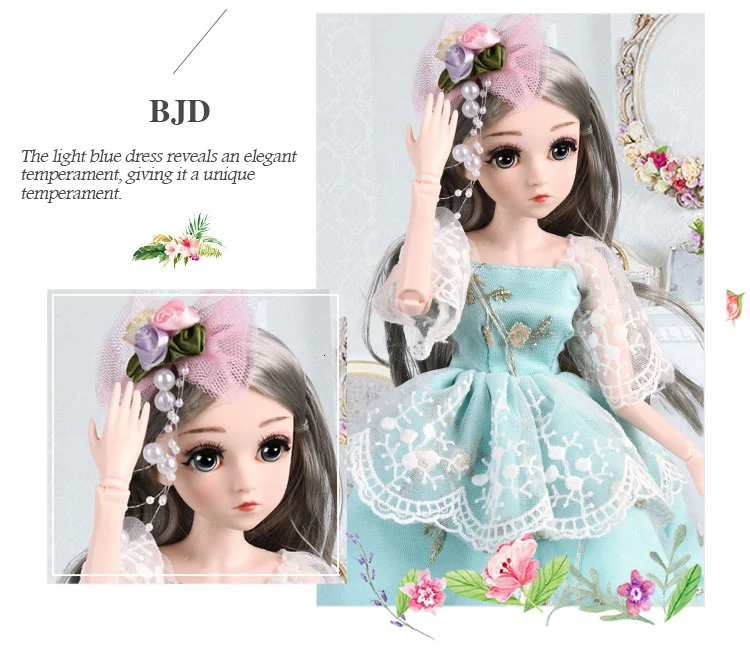 DU JU MU BJD кукла, 1/4 SD куклы 18 дюймов 18 шаровые шарнирные куклы с одеждой наряд обувь парик волосы макияж лучший подарок для девочек