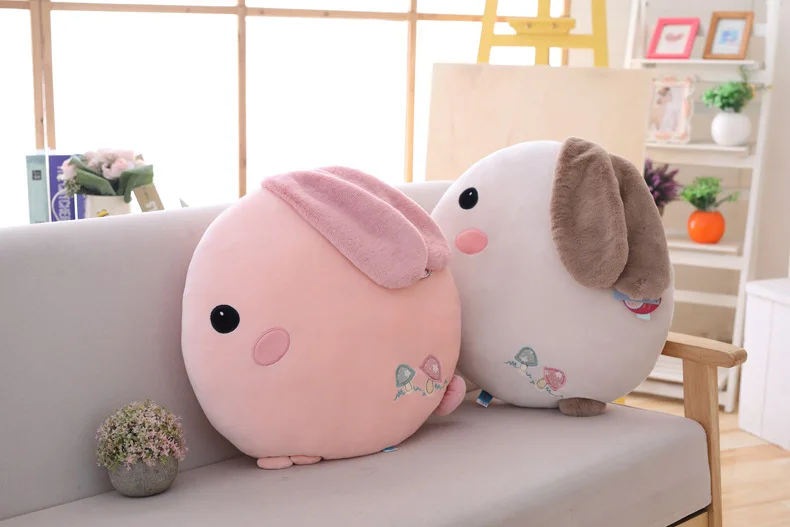 Аниме, плюшевая игрушка с кроликом Lala, милая девочка, мягкая маленькая белая кукла с кроликом на день рождения, детский подарок на Рождество XC031
