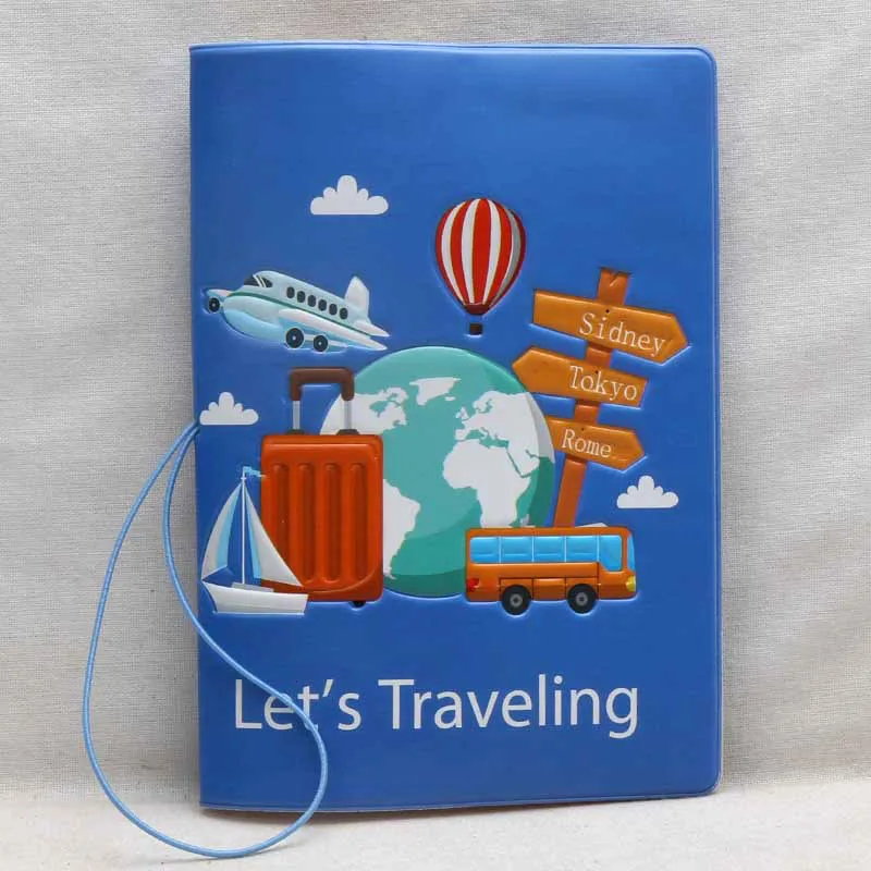Аксессуары для путешествий «Давайте путешествуем» камуфляжная Обложка для паспорта ID Кредитная карта сумка 3D дизайн PU кожаная обложка для паспорта