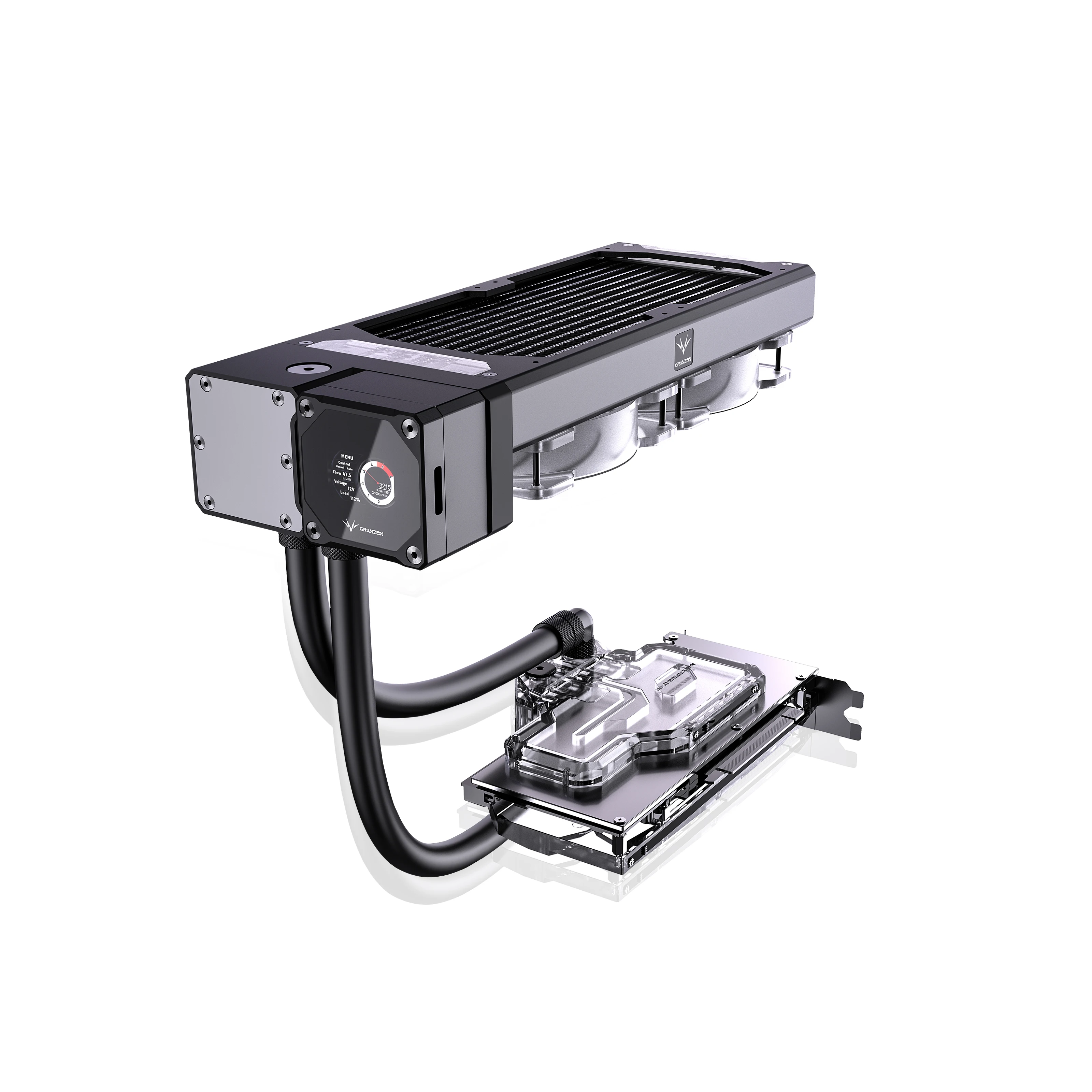 Granzon Water Cooling Kit for GPU AIO RTX 3090 Block Active Backplate Pump 240mm Radiator PC Cooler G1/4' Fittings Hose Tube |