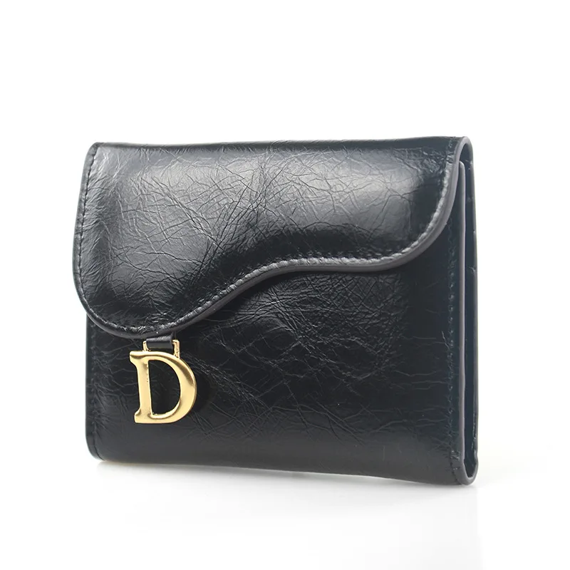

Women's Wallet Top Brand Leather Multi-card Small Wallet First Layer Cowhide Fashion Card mini Purse Ladies Wallet Clutch Bag
