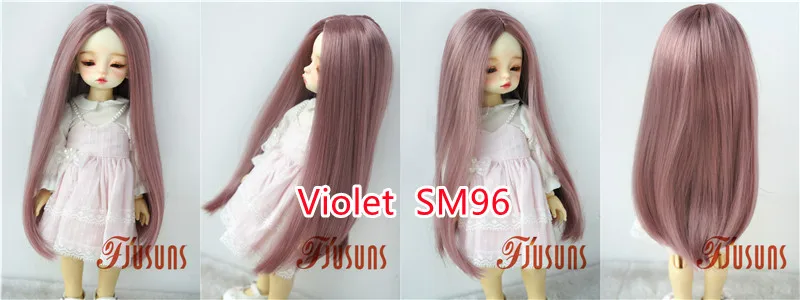 Jusuns Doll Wigs JD016 6-7inch 7-8' 8-9' Parting Long Straight Synthetic Mohair BJD Hair 1/6 1/4 1/3 YOSD MSD SD Accessories