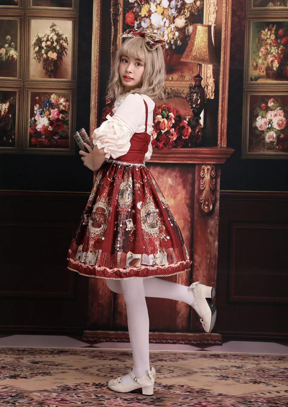  Ƽ Ƽ  θŸ Ʈ 巹 Ƽ ̽ bowknot Ϳ μ 丮 巹 kawaii ҳ  θŸ loli