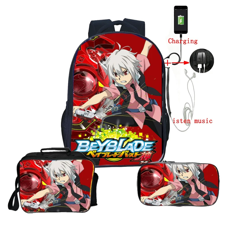 Высокое качество Beyblade рюкзак модный Сюрприз подарок рюкзак для подростков красивые дети мальчики девочки школьный ранец 3 шт./компл