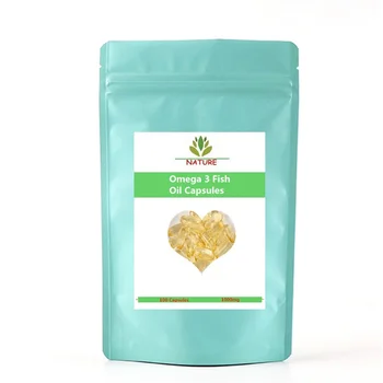 

Omega 3 Fish Oil Capsules Softgel High Concentration DHA EPA Supplement Eltabia