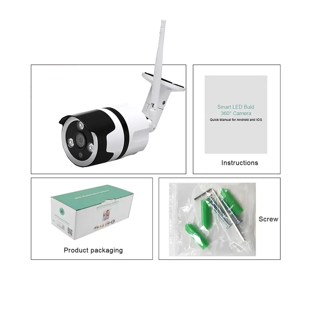 

Smart Home Hd Ahd Camera Infrared Camera Surveillance Camera Wifi Infrared Light Camera Hd Lens Monitor