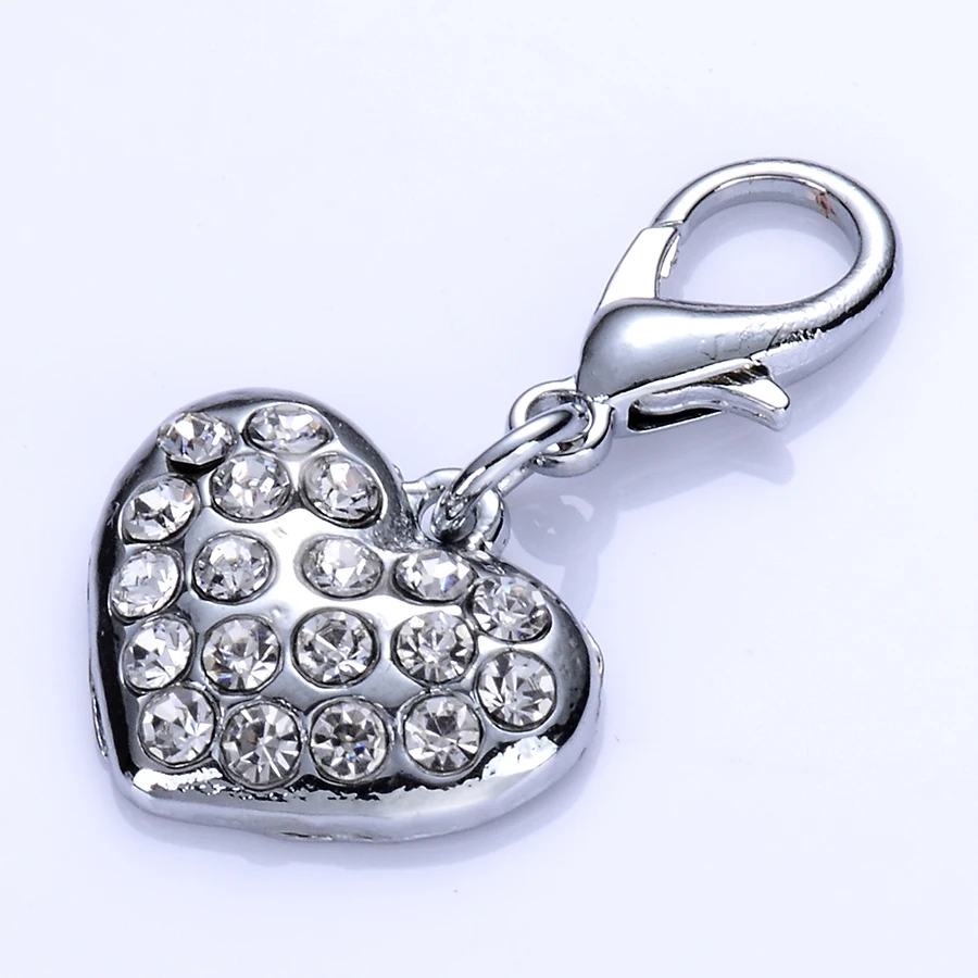 Подвеска кулон для собак ошейник Стразы ювелирные подвески dog tag красный в форме сердца Шарм для собак кошек застежкой омар Воротник Шарм Pet аксессуары
