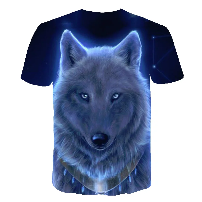 3D printed T-Shirt for Men with Wolves Images-12