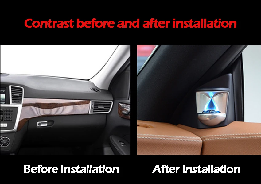 2Treble Horn For Mercedes Benz CLA GLA ML GLE GL CLS BO Treble Hourglass Treble Atmosphere Light Matching