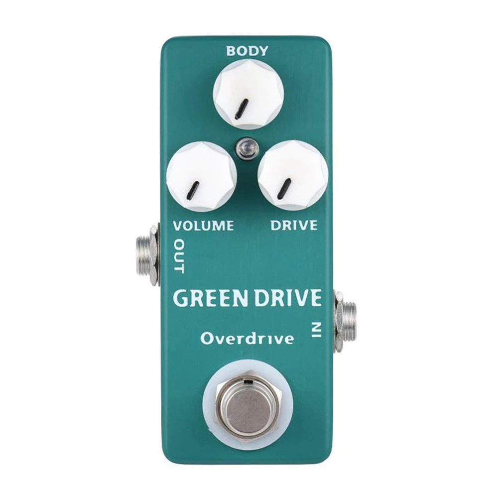 MOSKY Green Drive Overdrive мини Одиночная педаль эффектов для гитары True Bypass гитарные части и аксессуары