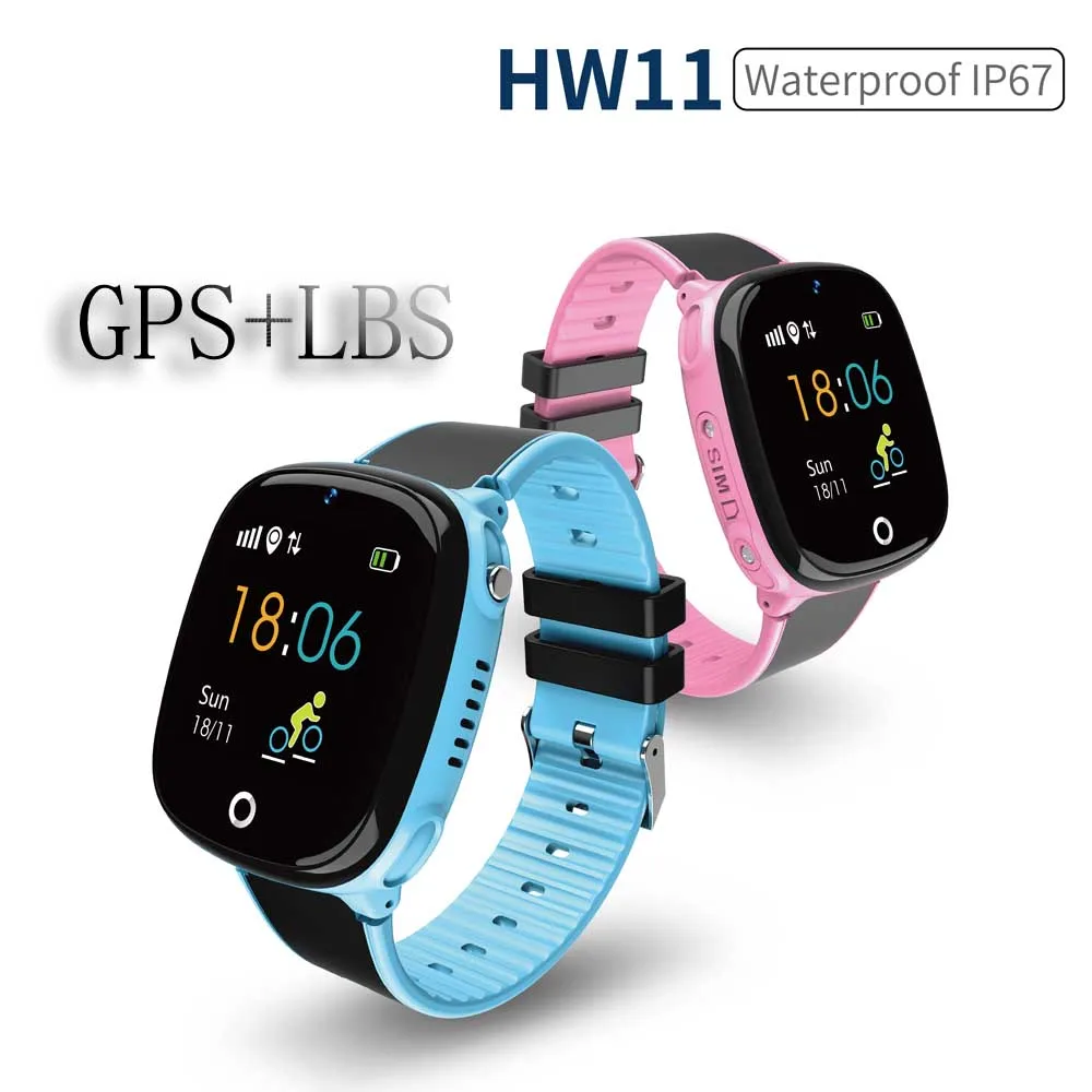 

HW11 Kid Smart Watch GPS Tracker Anti-Lost Smart Monitoring Children Safe SOS Call IP67 Waterproof Android IOS PK Q528 Q90