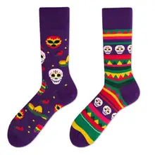 Креативный унисекс пара крутая Новинка Повседневная печать 21 см хлопок как изображение в-с трубкой 23 см носки