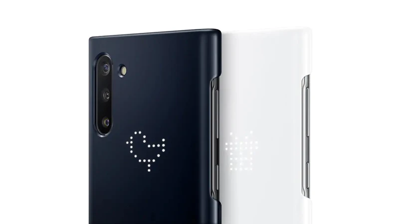 Умный светодиодный Чехол samsung для samsung Galaxy Note10 Note 10 NoteX Note X Note10PLUS, жесткий чехол для телефона