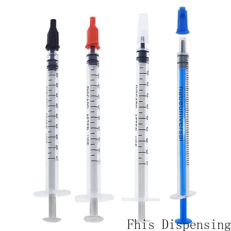 

Dispensing Syringes 1cc 1ml Plastic with Tip Cap Pack of 500