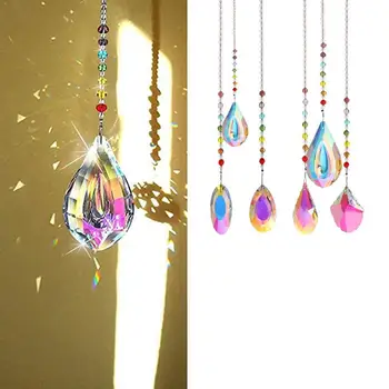 

Color Crystal Ornaments Pendant Chandelier Prism Lamp Home Parts Small Party Decoration Ornaments Accessories Wedding T4Z2