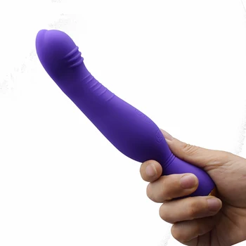 FAAK silicone wand vibrator powerful usb recharge double head vibrating anal plug clit masturbate prostate massage anal dildo 5