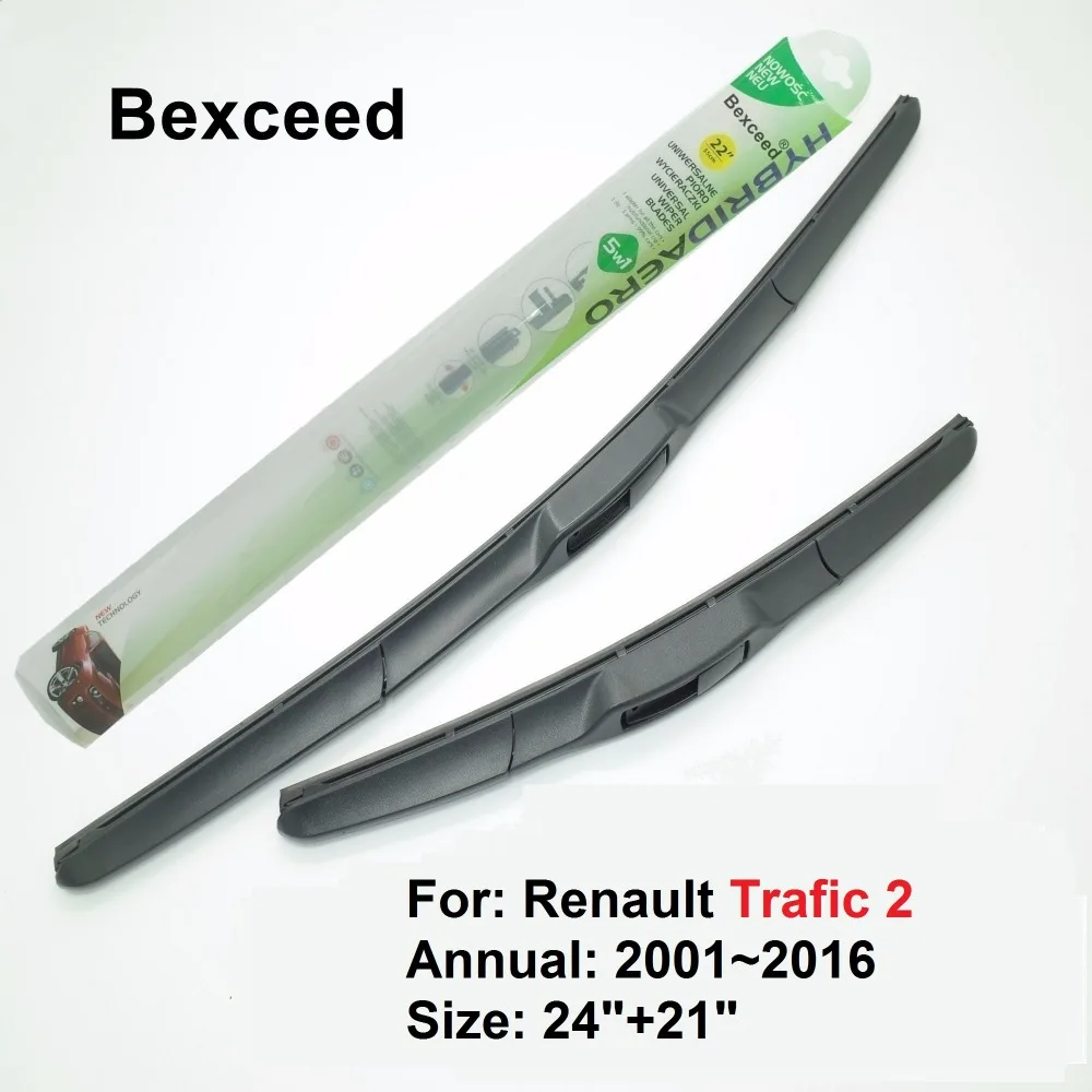 Гибридная щетка стеклоочистителя для Renault Trafic 2 24 дюйма + 21 дюйм Bexceed Резиновых