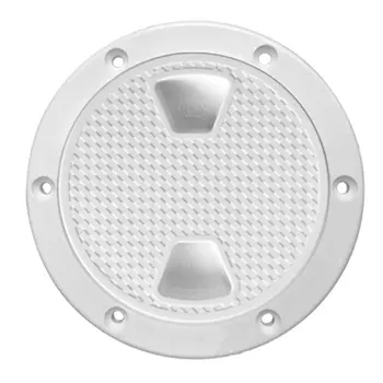 

4 Inch Durable Anti Corrosive Deck Non Slip Hatch Cover ABS Inspection Access Hole Speed Boat Round Plate Accessories White