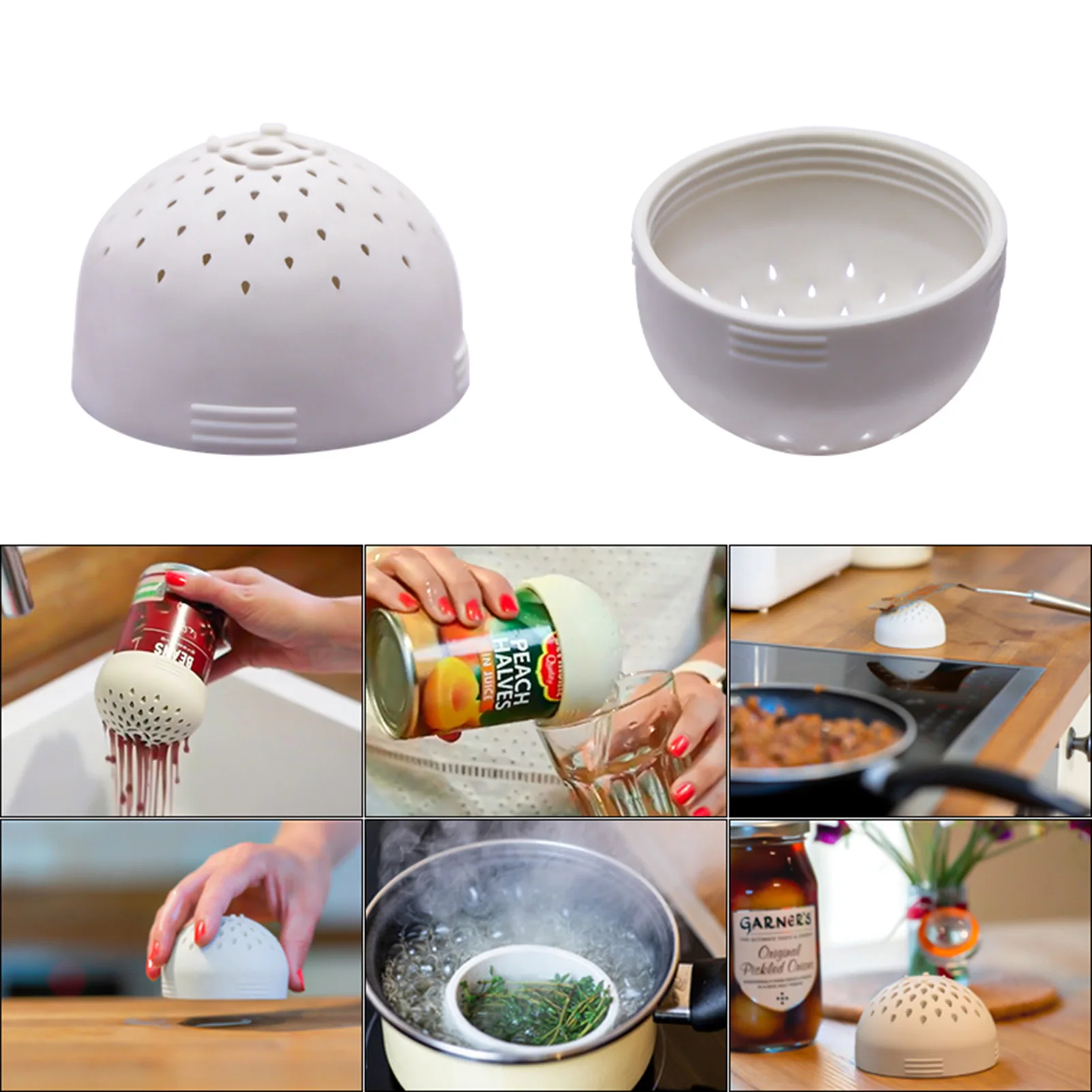 

Kitchen Silica Gel Filter Cover Portable Minitype Colander Filter Cover for Multiple Size Bottles Cans Kitchen Gadgets Tool