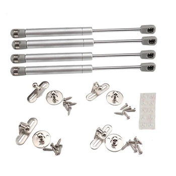 

4pcs 100N 22.5lb Front Hood Cabinet Soft Close Gas Spring Lift Support Strut Bar Rod RV Parts Steel Universal Bracket Hinge