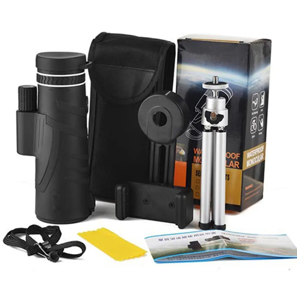 

Monocular HD 40*60 High-powered Mobile Phone Camera Telescope With Tripod Mobile Phone Clip Set Zoom Telescope