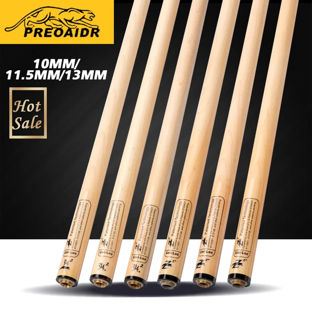 Chinese Brand PREOAIDR Billiard Pool Cue Tip High Quality Solid Maple shaft Professional Billard Stick Kit With Billar  Gifts 1