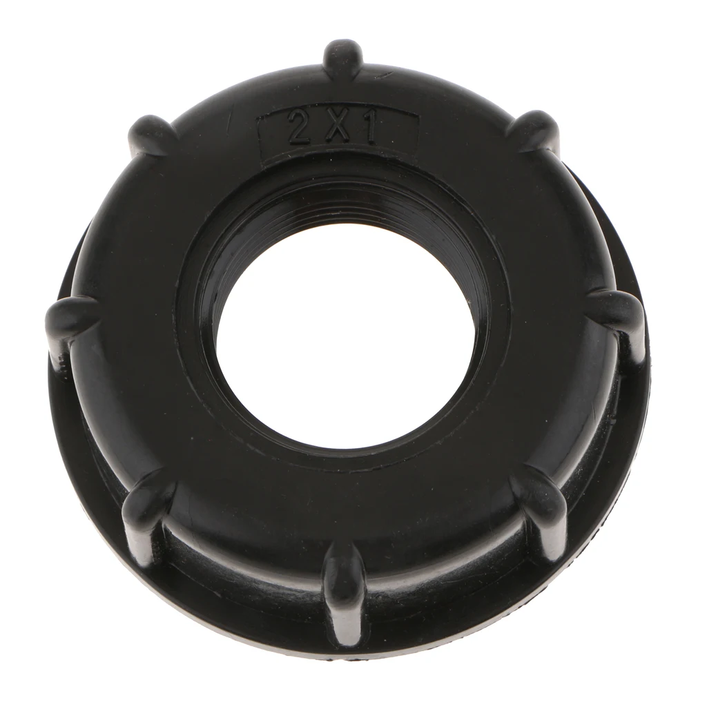 3pcs IBC Tank Adapter (Thick Thread 1-inch) Water Tank Connector Fitting Black