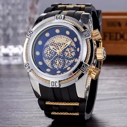 INVICTA Reloj de pulsera de cuarzo para hombre y mujer, cronógrafo clásico de lujo de alta calidad, con esfera grande, forma redonda, Original