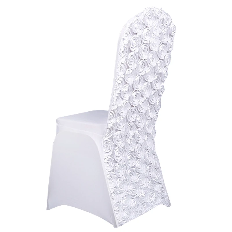 Universal Rose Wedding Chair Cover Stretch Polyester Party Spandex