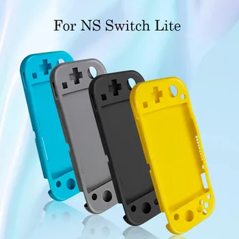 

4PCS New Switch Lite Silicone Case Shockproof Cover Anti-Slip Protective Half pack Pure colour for Nintendo Swith Lite Console