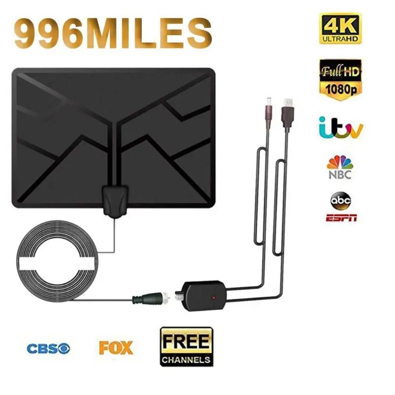1 комплект цифровой HDTV антенна DVB-T2 Hd спутниковая антенна приемника усилитель сигнала