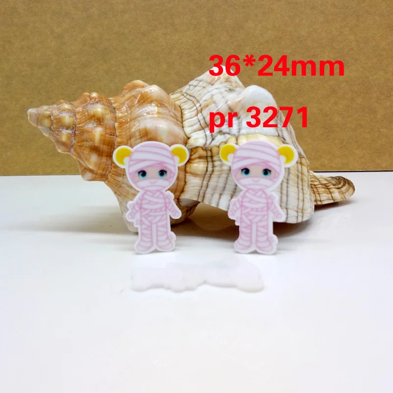 3271 30 шт мультяшный персонаж плоское украшение из смолы pr 3353 - Цвет: 3271