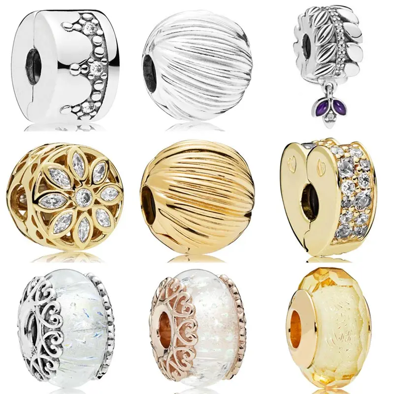 Grains Of Energy Royal Crown Clip Ridescent White Glass Murano Charm Jewelry Fit 925 Sterling Silver Bead Popular Bracelet | Украшения и