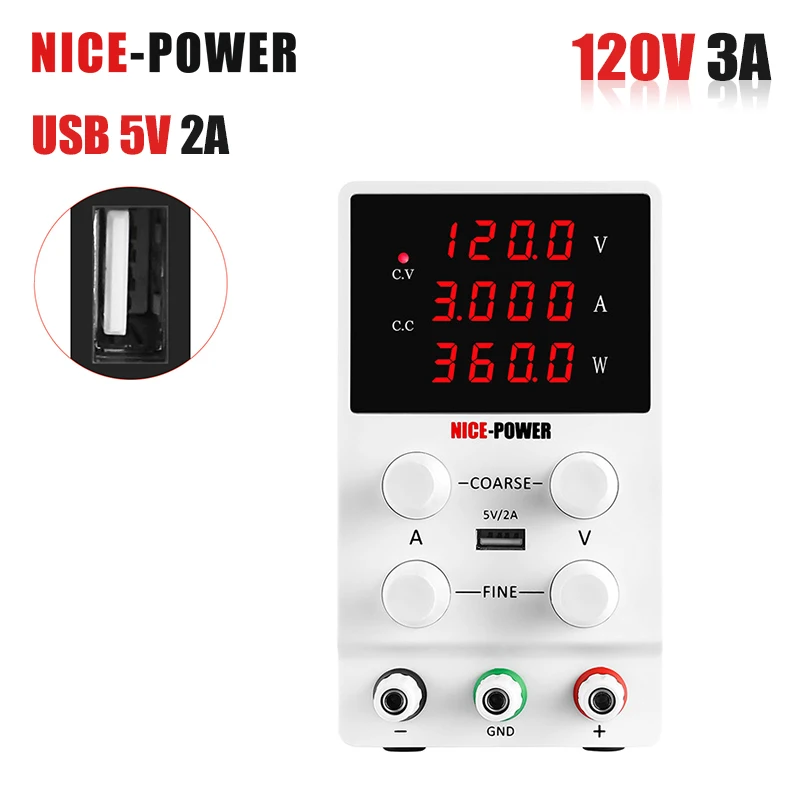 NICE-POWER 120v 3a Bench DC adjustable laboratory power supply power feeding voltage stabilizer voltage regulator 220v 110v