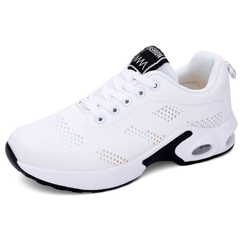Mesh White Женские кроссовки; повседневные сетчатые кроссовки; цвет розовый; женская обувь на плоской подошве; легкие мягкие кроссовки; дышащая обувь; Баскетбольная обувь размера плюс - Цвет: Mesh White