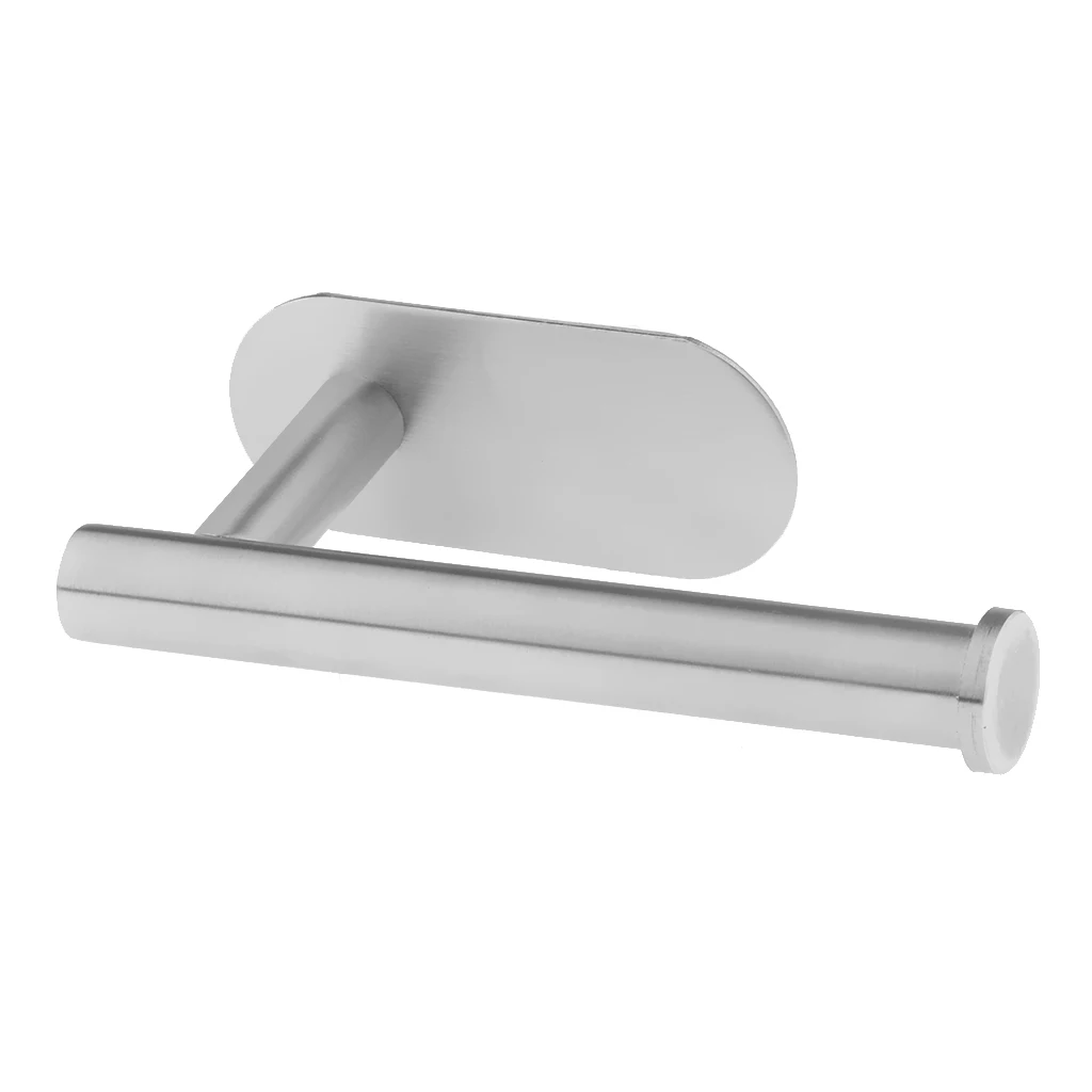 Modern Style Toilet Paper Holder Tissue Paper Roll Holder Towel Racks Towel Tissue Rack Hardware for Bathroom (Silver) 