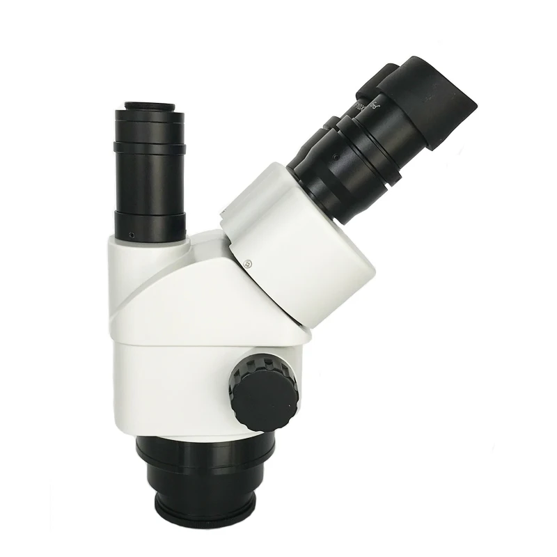 Новая модель 7X-45X Simul-Focal Тринокулярный зум стерео микроскоп головка 0.5X 2.0X 1X CTV1/2 адаптер объектива окуляр Барлоу