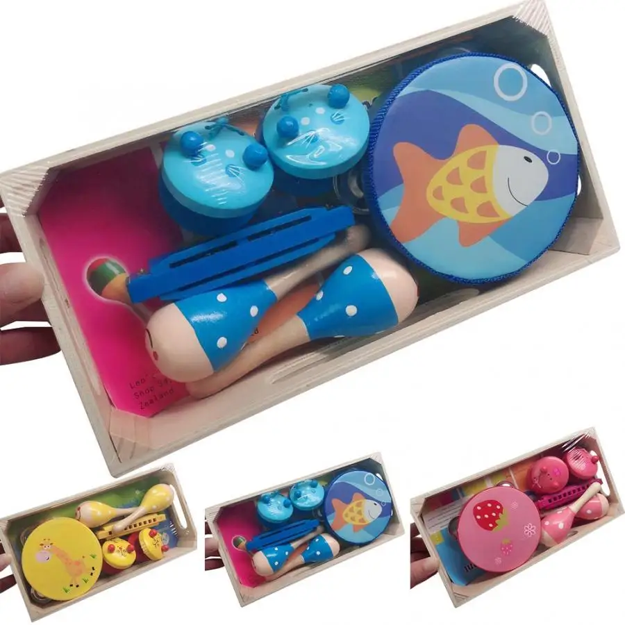 Музыкальные инструменты игрушки для детей погремушка набор губных гармоник