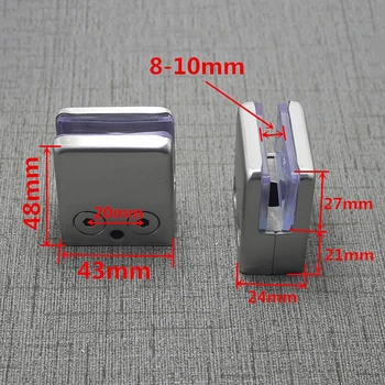 

1 Units Stainless Steel Glass Sandwich Medium Glass Clip Fixed Clip Square Fish Mouth Holder Glass Clip Shelf Clamp