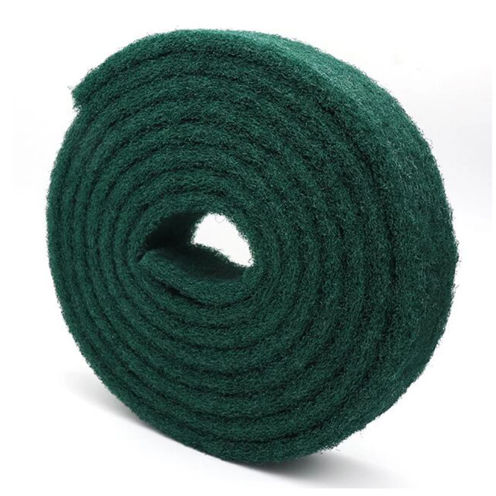 Heavy Duty Scour Pad Roll Sponge Wiping Rags Anti-Grease Fiber Drawing