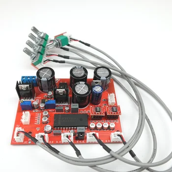 

LM4610N fever-grade tone board potentiometer separation with dual op amp preamp amplification servo power supply