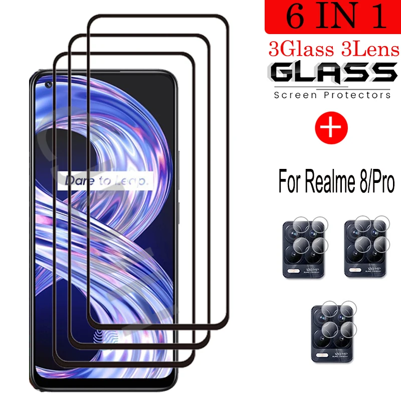 Закаленное стекло для OPPO Realme 8 Pro Защитное экрана пленка камеры защитное |
