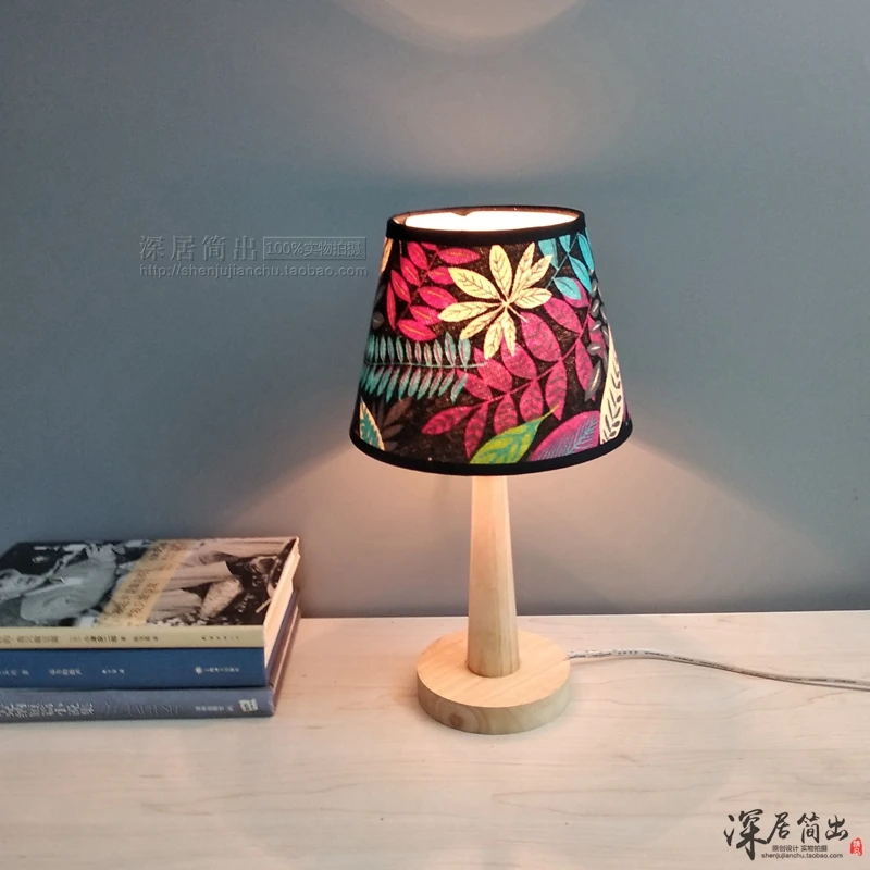Table Lamps wood Desk Eye protection LED bedside Tafellamp For Hotel Bedroom StudyLamp Lampara De Mesa Simple modern | Освещение