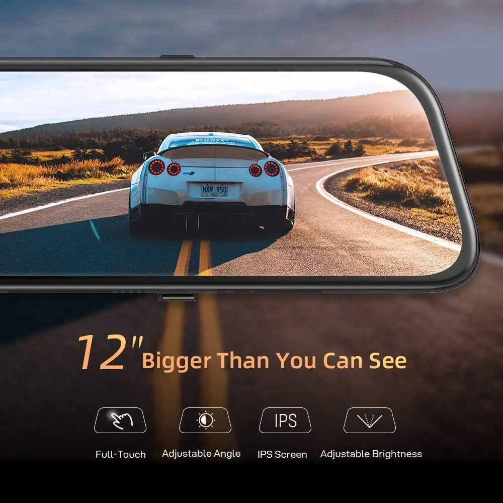 VanTop H612 Mirror Dash Cam 12