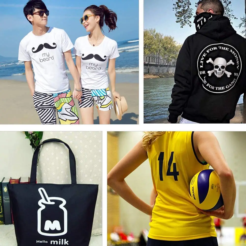 30cm x 5m Black and White PU Heat Transfer Vinyl Iron on Vinyl Easy to Cut and Weed Heat Press for DIY Shirts 2 Rolls pu heat transfer vinyl